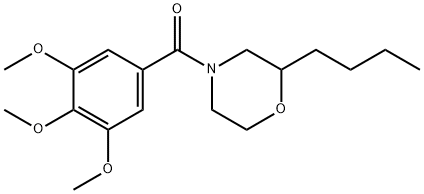2-Butyl-4-(3,4,5-trimethoxybenzoyl)morpholine Struktur