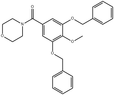 4-[3,5-Di(benzyloxy)-4-methoxybenzoyl]morpholine Struktur