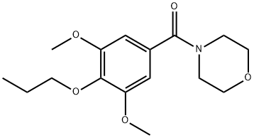 4-(3,5-Dimethoxy-4-propoxybenzoyl)morpholine 结构式