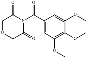 4-(3,4,5-Trimethoxybenzoyl)morpholine-3,5-dione Struktur