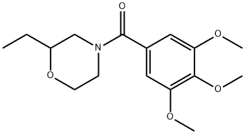 2-Ethyl-4-(3,4,5-trimethoxybenzoyl)morpholine 结构式