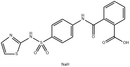 4-[N-(2-Thiazolyl)sulfamoyl]-2-(anilinocarbonyl)benzoic acid sodium salt Struktur