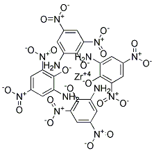 4,6-二硝基-2-氨基苯酚锆[含水≥20%] 结构式