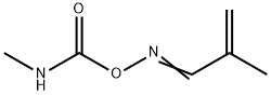2-Methylpropenal O-(methylcarbamoyl)oxime Struktur