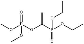 Phosphoric acid 1-(diethoxyphosphinyl)ethenyldimethyl ester Structure