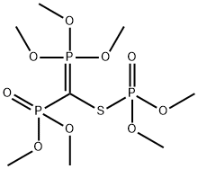 [(Trimethoxyphosphoranylidene)[(dimethoxyphosphinyl)thio]methyl]phosphonic acid dimethyl ester Struktur