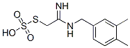 Thiosulfuric acid hydrogen S-[2-(3,4-dimethylbenzylamino)-2-iminoethyl] ester Struktur