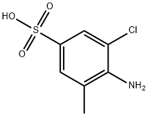 4-アミノ-3-クロロ-5-メチルベンゼンスルホン酸 化学構造式