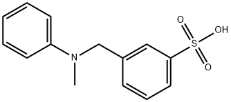 N-methyl-N-3-sulfobenzylaniline 化学構造式