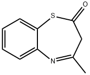 4-Methyl-1,5-benzothiazepin-2(3H)-one Struktur