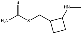 Dithiocarbamic acid [2-(methylamino)cyclobutyl]methyl ester Struktur