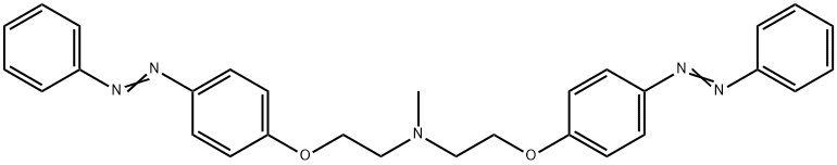 N,N-Bis[2-(p-phenylazophenoxy)ethyl]methylamine Struktur