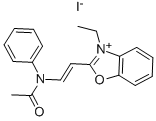 2-(BETA-ANILINO)VINYL-3-ETHYL BENZOXAZOLIUM IODIDE Struktur