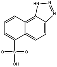 1H-naphtho[1,2-d]triazole-6-sulphonic acid 结构式
