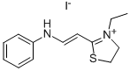 2-(BETA-ANILINO)VINYL-3-ETHYL THIAZOLIUM IODIDE 结构式