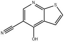 4-羟基噻吩并[2,3-B]吡啶-5-甲腈 结构式