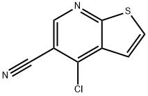 4-CHLOROTHIENO[2,3-B]PYRIDINE-5-CARBONITRILE Struktur