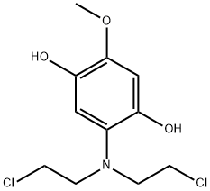 2-[Bis(2-chloroethyl)amino]-5-methoxyhydroquinone Struktur