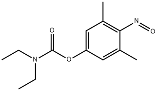 N,N-Diethylcarbamic acid 4-nitroso-3,5-xylyl ester Struktur