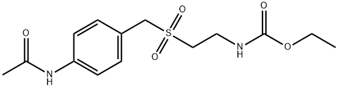 N-(p-Acetylaminobenzylsulfonyl)-N-ethylcarbamic acid ethyl ester Struktur