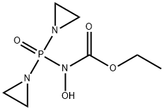 N-[Bis(1-aziridinyl)phosphinyl]-N-hydroxycarbamic acid ethyl ester 结构式