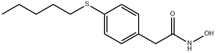 p-(Pentylthio)phenylacetohydroxamic acid 结构式