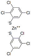 Zinc bis(2,3,5-trichlorobenzenethiolate) Structure