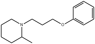 2-Methyl-1-(3-phenoxypropyl)piperidine Struktur