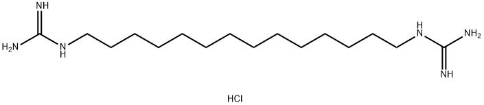 N,N'''-1,14-tetradecanediylbisguanidine dihydrochloride 结构式