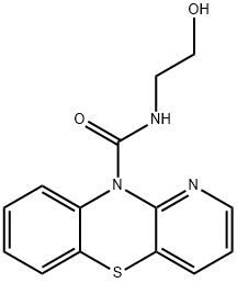 N-(2-Hydroxyethyl)-10H-pyrido[3,2-b][1,4]benzothiazine-10-carboxamide Struktur