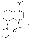 1-(5-Methoxy-8-propionyl-1,2,3,4-tetrahydronaphthalen-1-yl)pyrrolidine Struktur