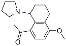 1-(8-Acetyl-5-methoxy-1,2,3,4-tetrahydronaphthalen-1-yl)pyrrolidine 结构式