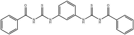 N',N'''-(m-Phenylene)bis(N-benzoylthiourea) Struktur