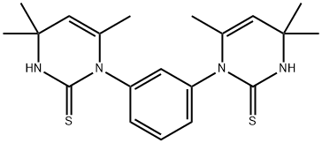 1,1'-(1,3-Phenylene)bis(3,4-dihydro-4,4,6-trimethyl-2(1H)-pyrimidinethione) 结构式