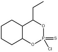 Hexahydro-2-chloro-4-ethyl-4H-1,3,2-benzodioxaphosphorin 2-sulfide Struktur