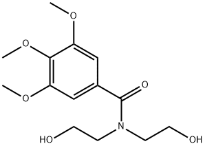 N,N-Bis(2-hydroxyethyl)-3,4,5-trimethoxybenzamide Struktur