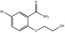 5-Bromo-2-(2-hydroxyethoxy)benzamide Struktur