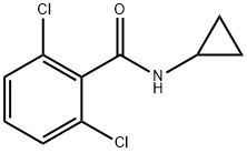 N-シクロプロピル-2,6-ジクロロベンズアミド 化学構造式