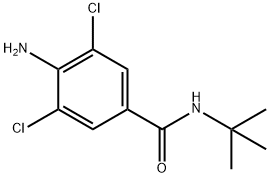 4-Amino-3,5-dichloro-N-tert-butylbenzamide Struktur