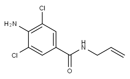 4-Amino-3,5-dichloro-N-(2-propenyl)benzamide Struktur