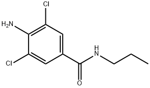 4-Amino-3,5-dichloro-N-propylbenzamide Struktur