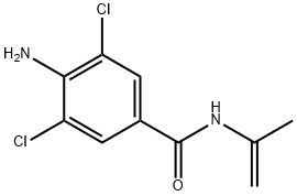 4-Amino-3,5-dichloro-N-(2-propynyl)benzamide Struktur