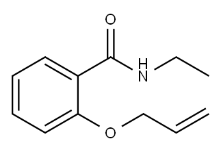 o-(アリルオキシ)-N-エチルベンズアミド 化学構造式