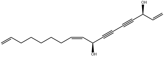 1,9,16-Heptadecatriene-4,6-diyne-3,8-diol 结构式