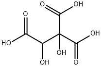 1,2-dihydroxy-1,1,2-ethanetricarboxylic acid Struktur