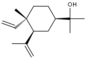 (1S,2S,4R)-(-)-alpha,alpha-dimethyl-1-vinyl-o-menth-8-ene-4-methanol  Structure