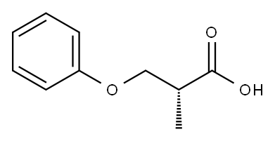 Propanoic acid, 2-methyl-3-phenoxy-, (2R)- (9CI) Structure