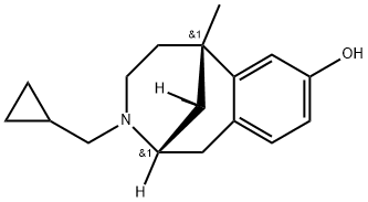 (2alpha,6alpha,11R*)-3-(cyclopropylmethyl)-1,2,3,4,5,6-hexahydro-6,11-dimethyl-2,6-methano-3-benzazocin-8-ol Struktur