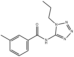 Benzamide, 3-methyl-N-(1-propyl-1H-tetrazol-5-yl)- (9CI) Structure