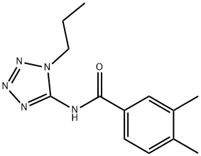 Benzamide, 3,4-dimethyl-N-(1-propyl-1H-tetrazol-5-yl)- (9CI) Structure